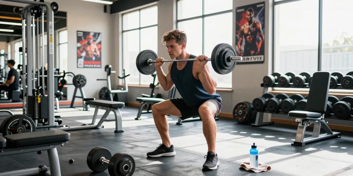 Astera Shop Produkte für Fitness und Leistungstraining in einem modernen Fitnessstudio.