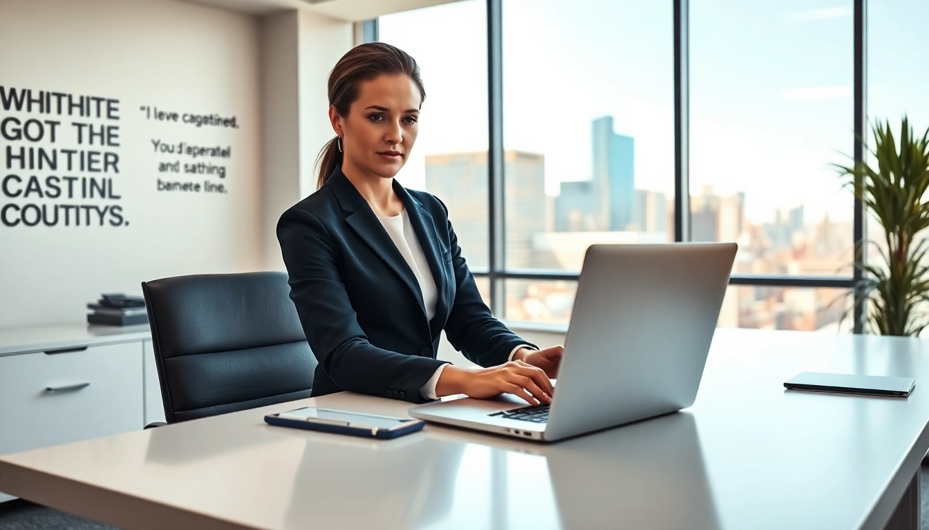Headhunter Schweiz arbeitet im modernen Büro, engagiert in der Kandidatensuche.