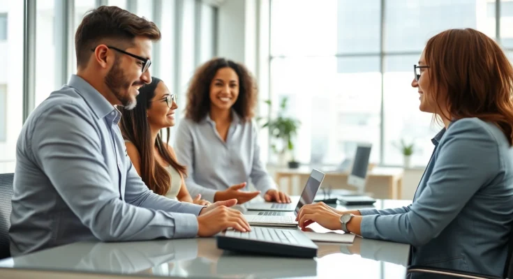 Headhunter IT bietet professionelle Beratung in modernen Büroräumen an.