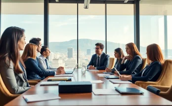 Headhunter Schweiz in action during a candidate meeting in a modern office setting.