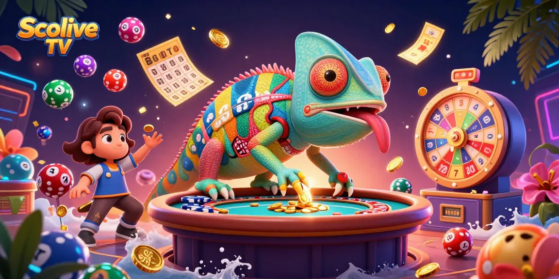 Socolive TV enhances the gambling experience with vibrant elements and golden coins in a lively casino scene.